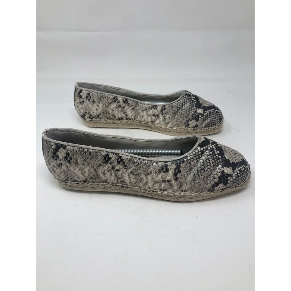 FRANCO SARTO Kiya Women's US 10 Snake Skin‎ Print Espadrille Slip On